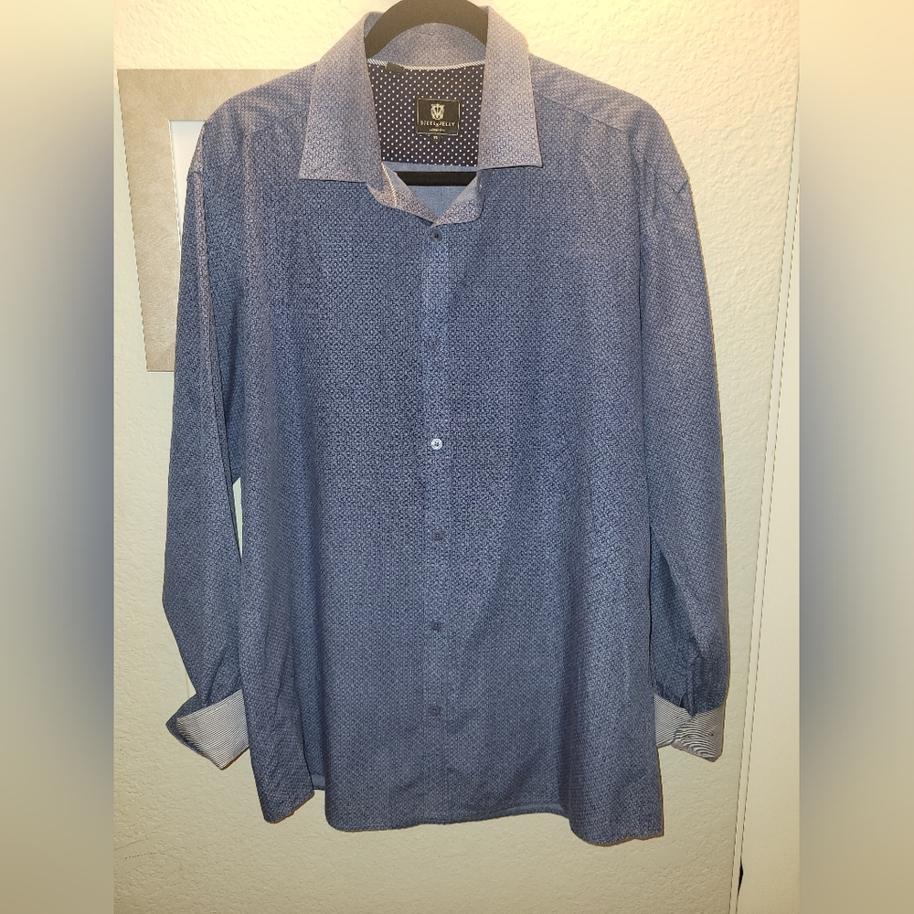 Steel & Jelly London Mens Flip Cuff Button Down‎ Shirt Sz XL